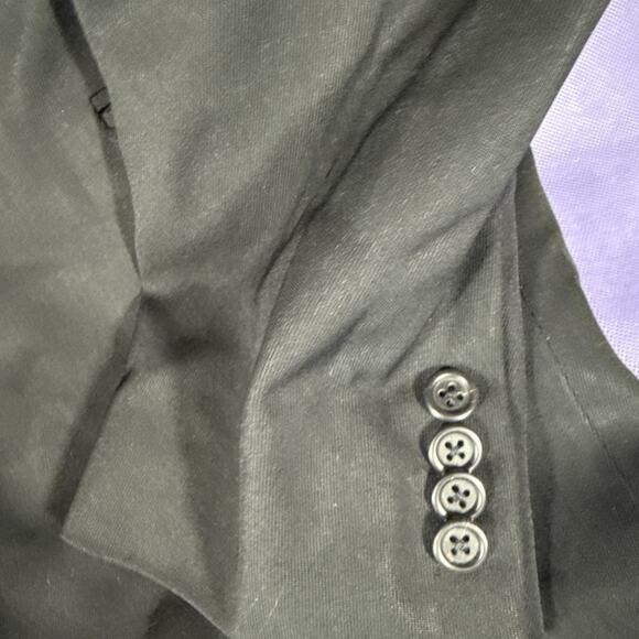 Burberry London Wool Suit Blazer Jacket Black Made in Italy Mens 46 LNG XX - Picture 3 of 12